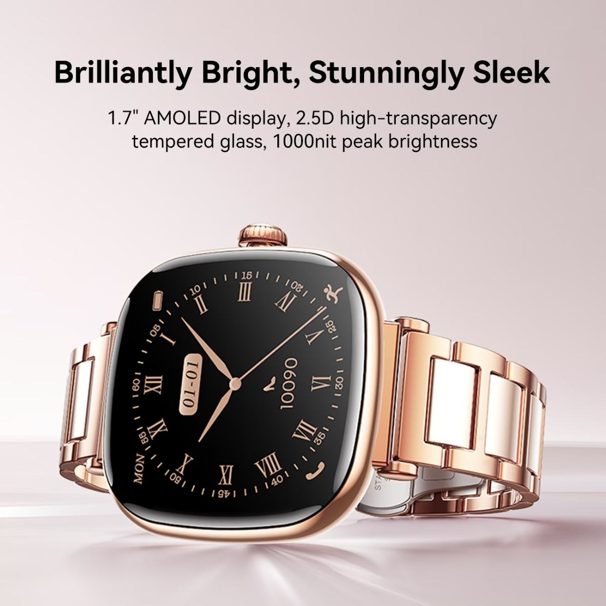 JOYROOM Starlight Series JR-FS1 Smart Watch Bluetooth-Compatible Ceramic Watch (Answer/Make Call)