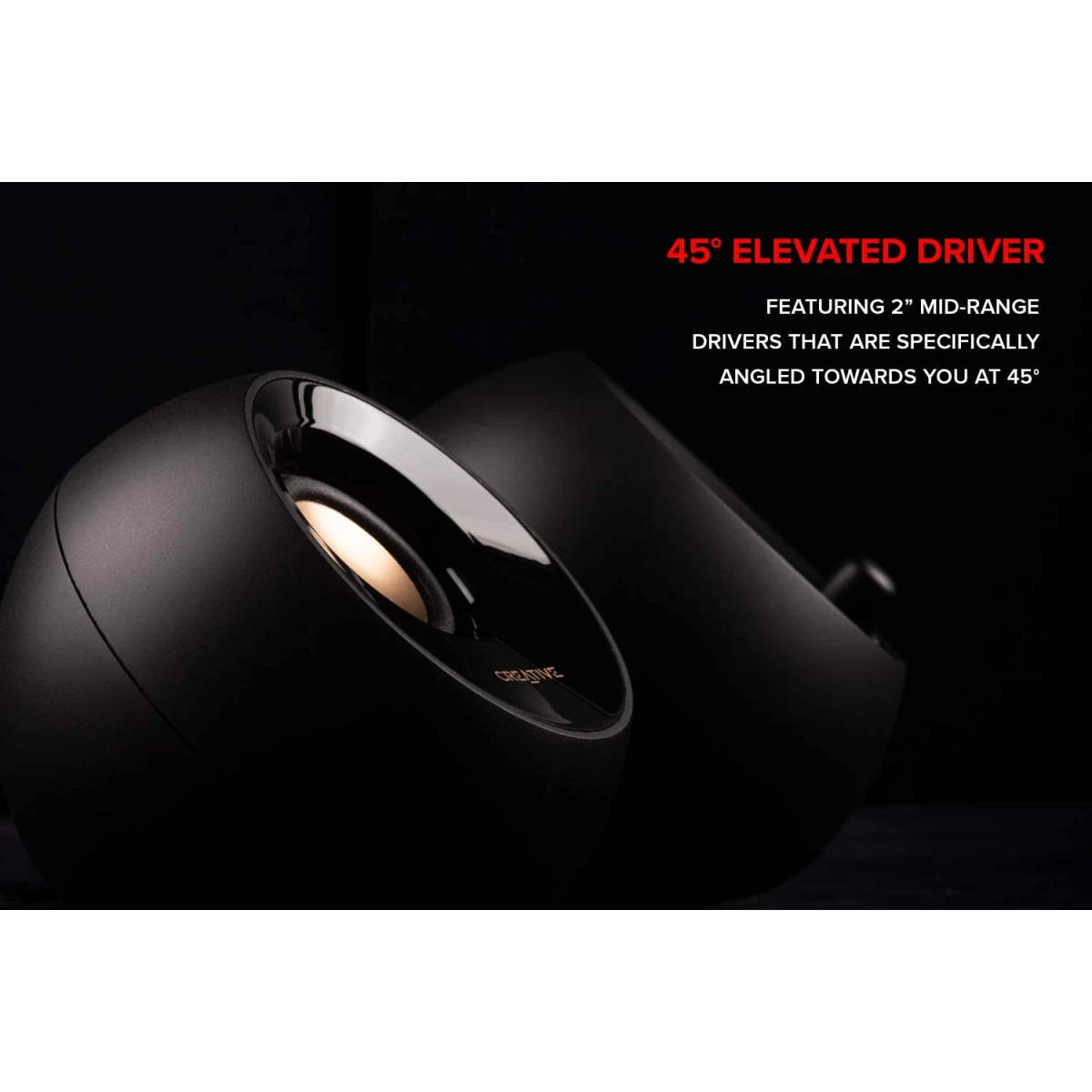 Creative Pebble Plus 2.1 USB Powered Desktop Speakers Far Field Drivers