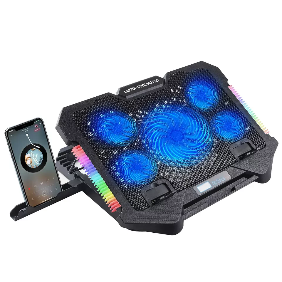 Cooling Pad Stand RGB LS Premium S500 17.3 inch- 5 fan