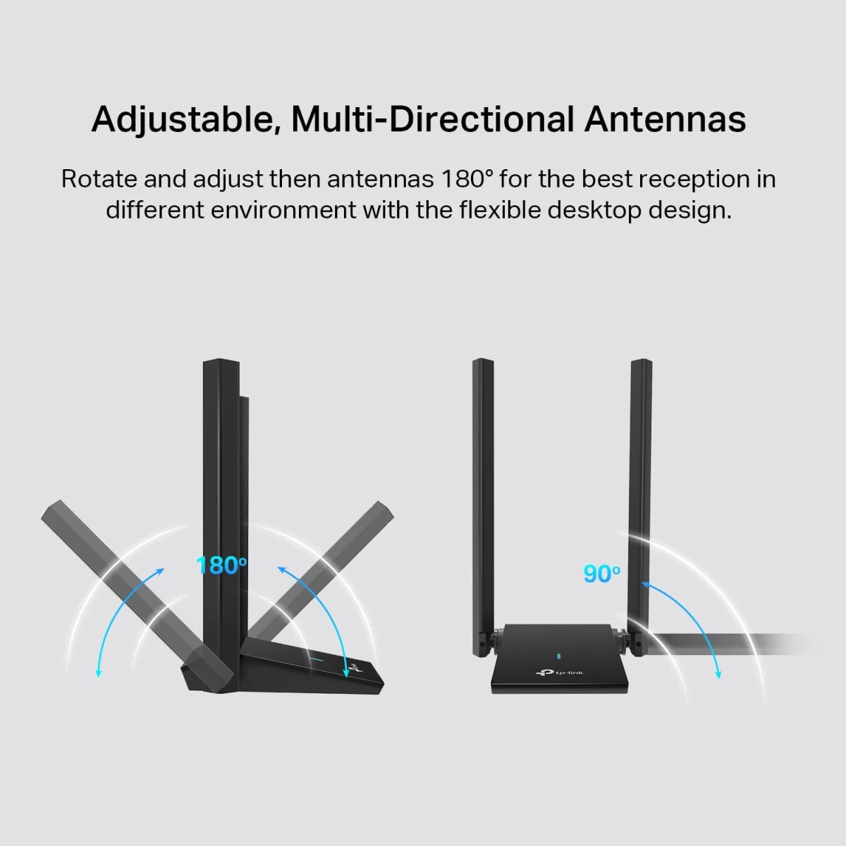 TP-Link Archer TX20U Plus AX1800 WiFi 6 USB Adapter 2.4GHz & 5GHz High Gain Dual Band 5dBi Antenna WPA3 For Windows 11&10
