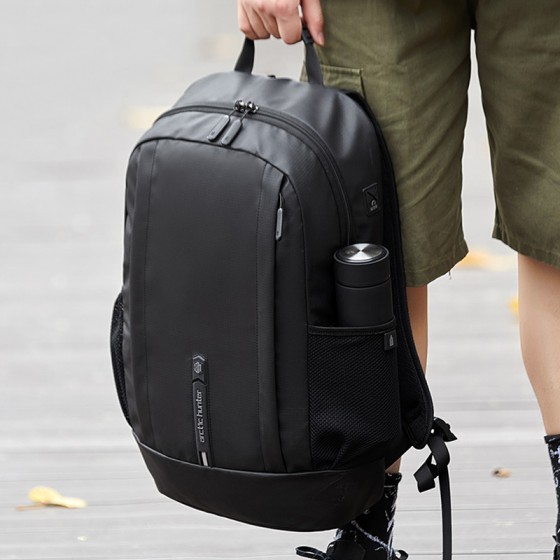 ARCTIC HUNTER 15.6 Inch 2023 New Casual Sport Backpack Waterproof Laptop Backpack  -  (Black)