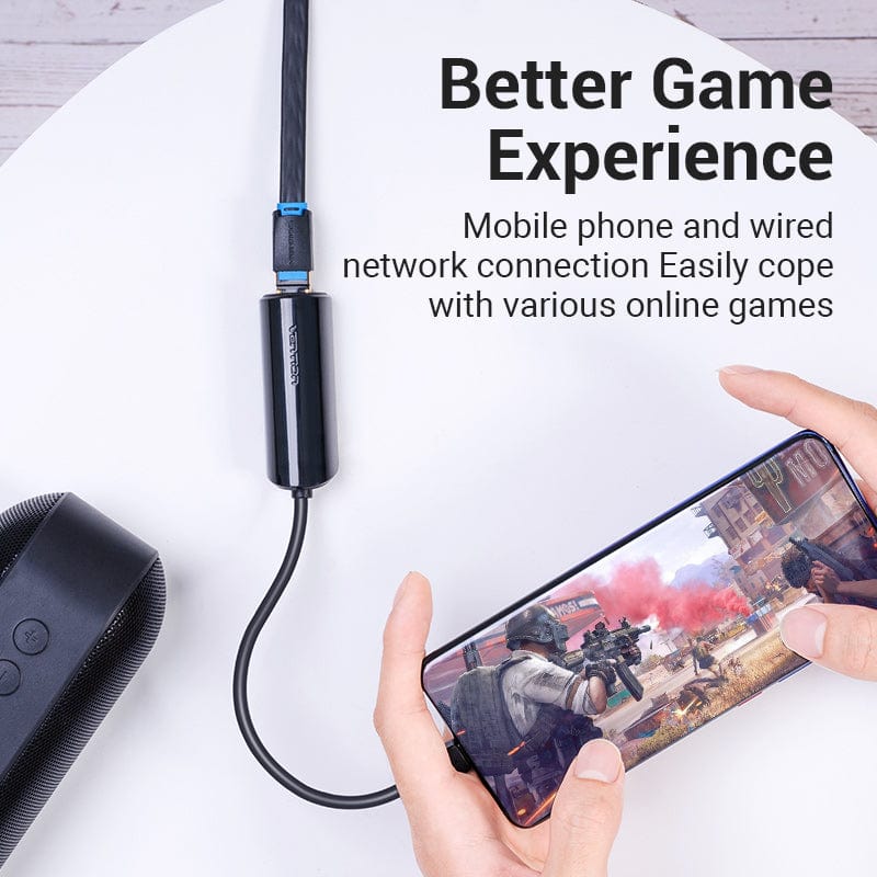 Vention USB-C to 100M Ethernet Adapter 0.15M Black