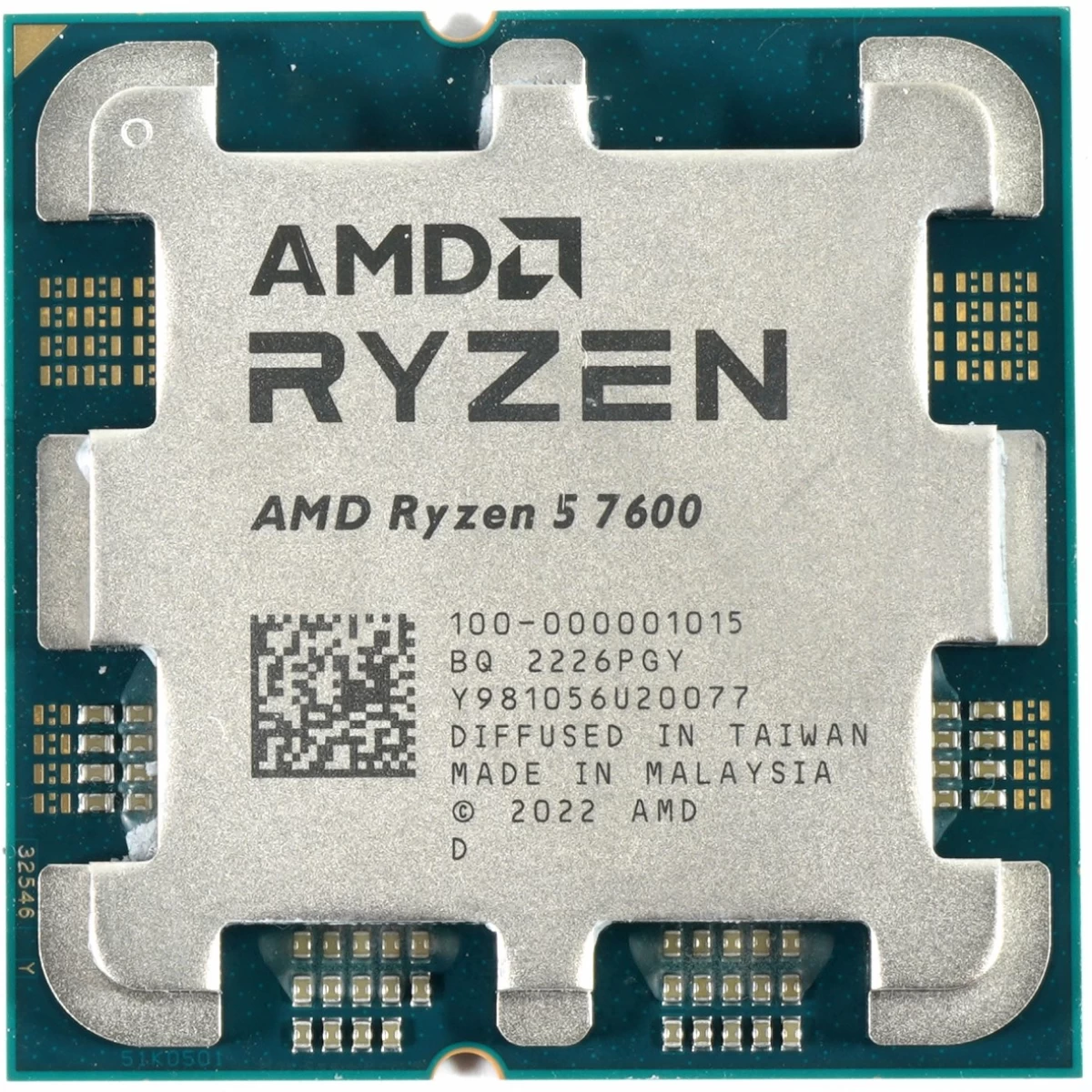 AMD RYZEN 5 7600 6-Core 3.8GHz (5.1 GHz Max Boost) 32MB Cache AM5 Desktop Processor , BOX