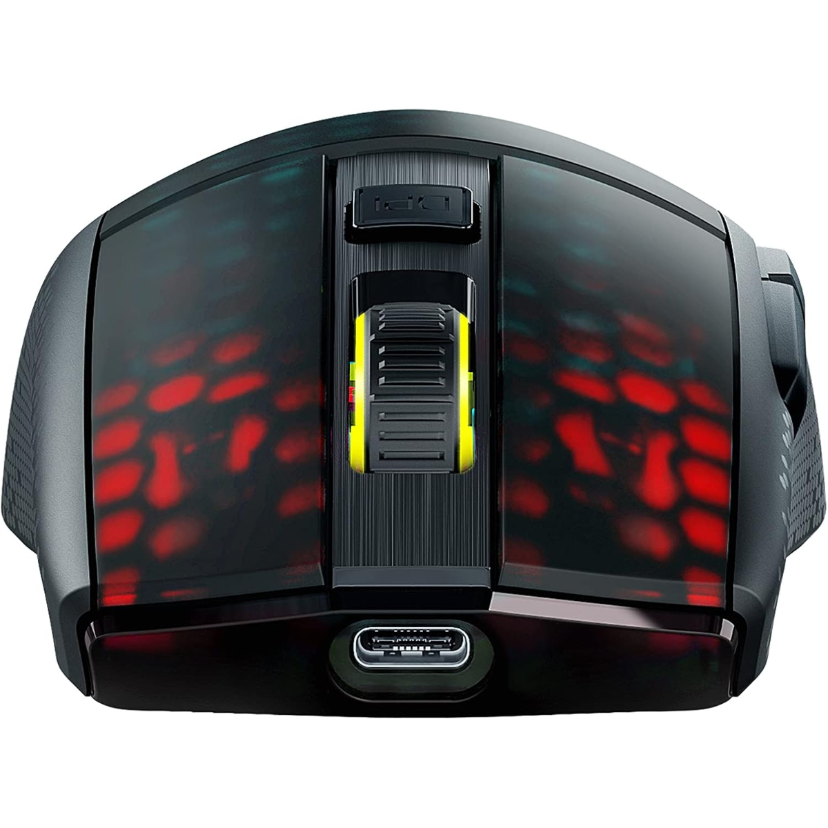 ROCCAT Burst Pro Air Lightweight Symmetrical, Wireless RGB Gaming Mouse with 19K DPI Optical Owl-Eye Sensor, Optical Switches, Titan Wheel, 81-Gram Weight – Black