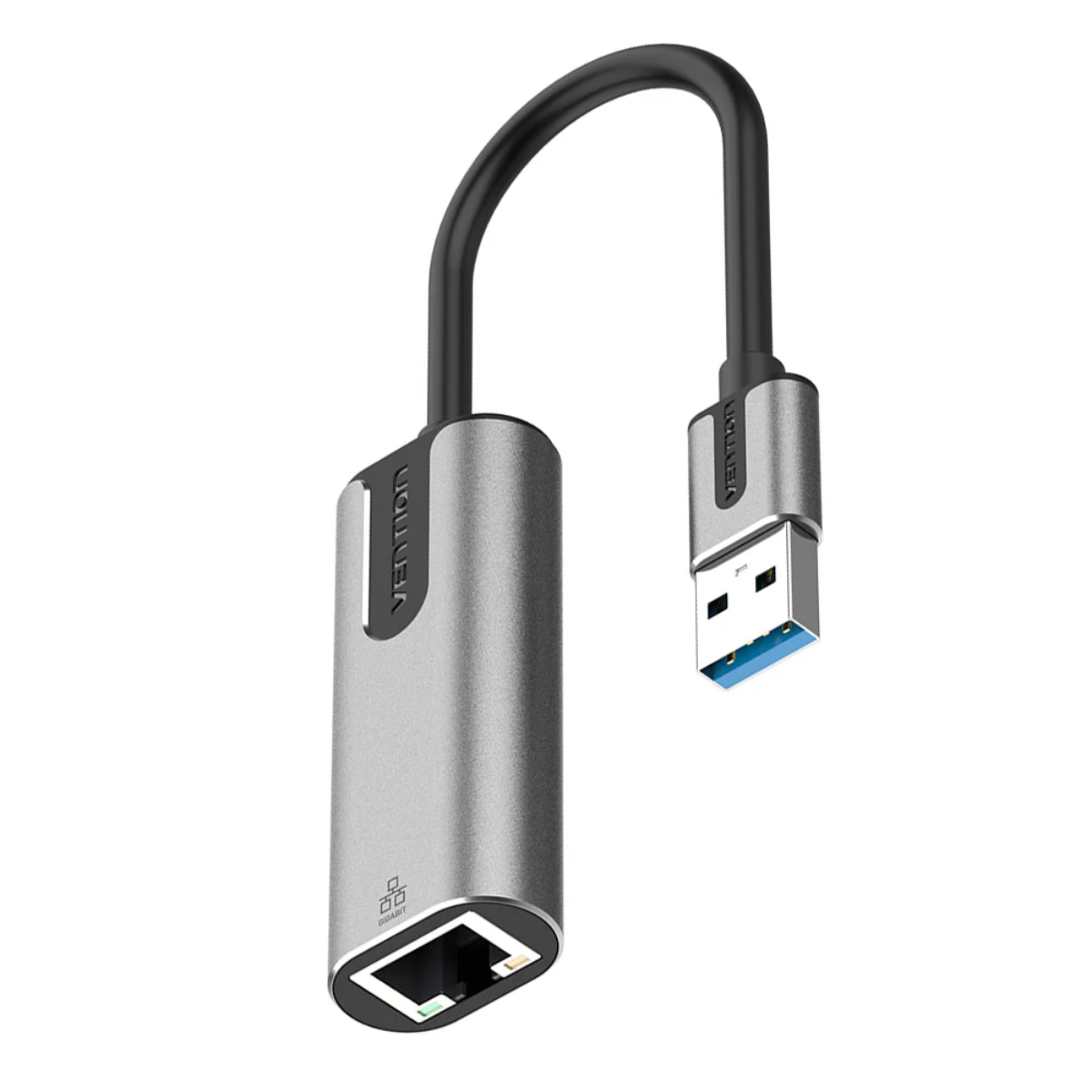 Vention USB 3.0-A to Gigabit Ethernet Adapter Gray 0.15M Aluminum Alloy Type