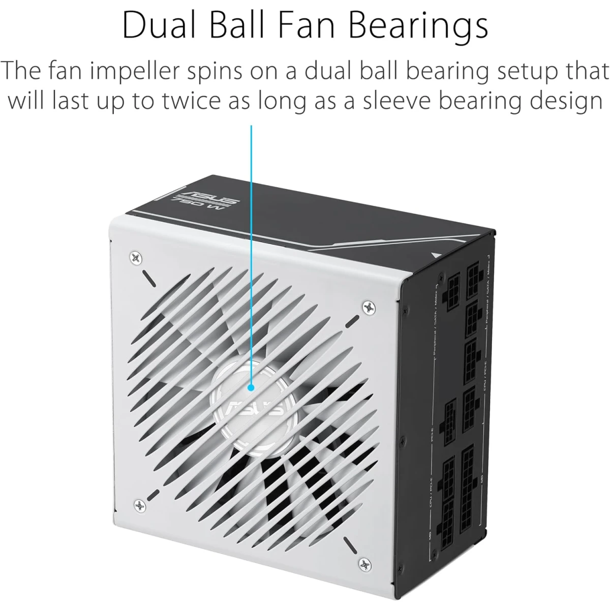 ASUS Prime 750W Gold ATX 3.0 Fully Modular 80+ Gold Certified Dual Ball Bearings Two Color Options in One hover