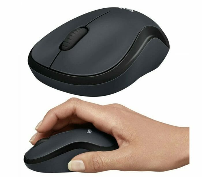 Logitech M220 Silent Wireless Mobile Mouse 18-Month Battery Life & Auto Sleep - CHARCOAL