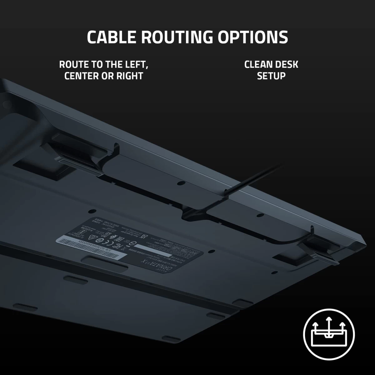 Razer Ornata V3 X Gaming Low-Profile Keys Silent Membrane Switches Spill Resistant Chroma RGB Lighting Ergonomic Wrist Rest - Black
