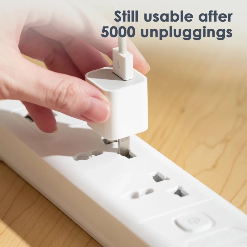 Deli ET404 Universal Hole Extension Cord 2 Pin 4 Port 5 Meter Power Strip hover