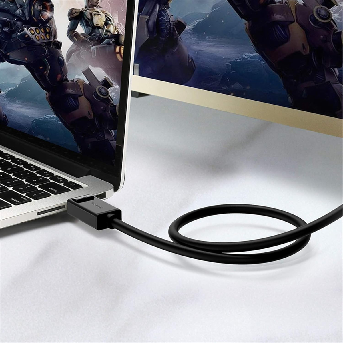 UGREEN DisplayPort to DisplayPort Cable 4K 60HZ, DP Male to Male Cable Support 4K Resolution and Full 1080P HD with Video and Audio Compatible with HDTV, Projectors and Monitors, 2M
