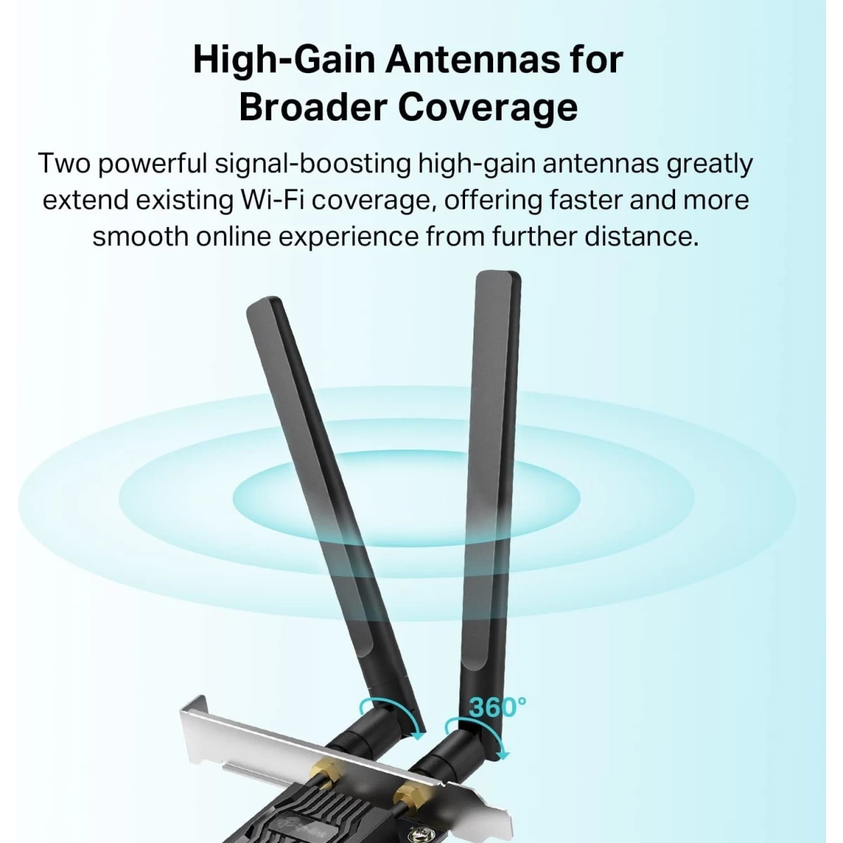 TP-Link Archer TX20E AX1800 WiFi 6 PCIe & Bluetooth 5.2 Dual Band Wireless Adapter MU-MIMO Ultra-Low Latency For Windows 11 &10