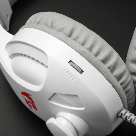 Redragon H211 Cronus White Wired Gaming Headset, Stereo Surround Sound, Noise-Canceling Microphone, Dynamic RGB Backlight, 40 mm Drivers, Over-Ear Headphones Works for PC/PS5/XBOX/NS