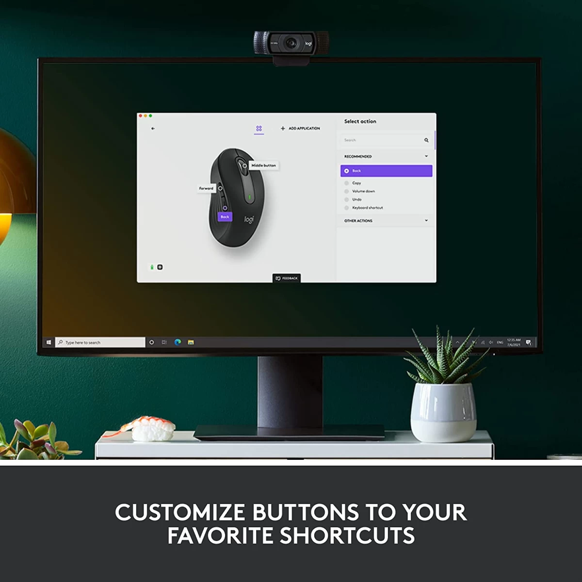 Logitech Signature M650 Wireless Mouse For Small to Medium Sized Hands 2-Year Battery Silent Clicks Customizable Side Buttons Bluetooth For PC/Mac/Multi-Device/Chromebook - Graphite