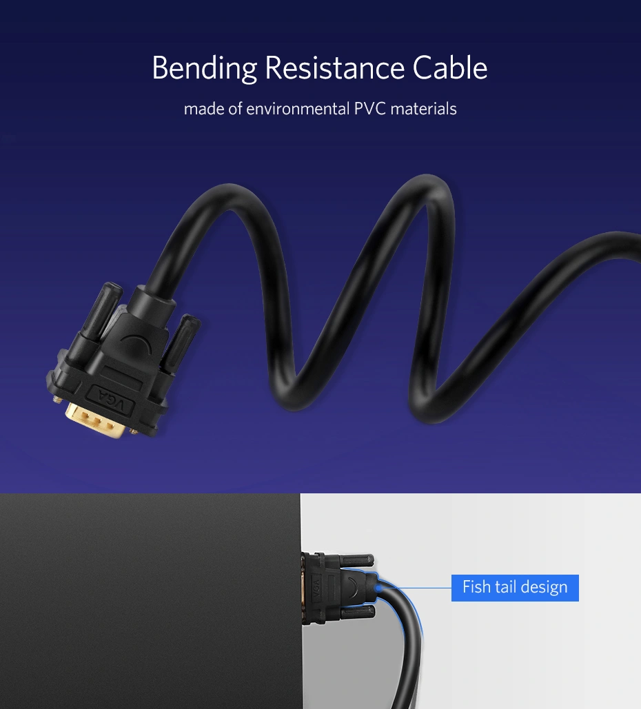 UGREEN 1.5 Meter VGA Male to Male 1080P@60Hz Cable – VG101 - 11630
