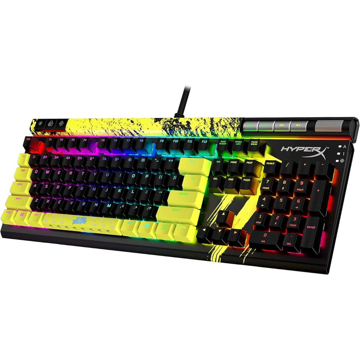 HyperX Alloy Elite 2 100% Mechanical 80M Keypresses Anti-ghosting 100% Onboard Memory 3 Profiles Key Rollover N-Key Mode Red Linear Switches TimTheTatman Edition