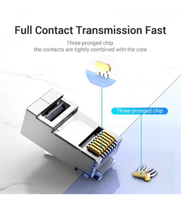 Vention Cat6 FTP RJ45 Plug 10 Pack