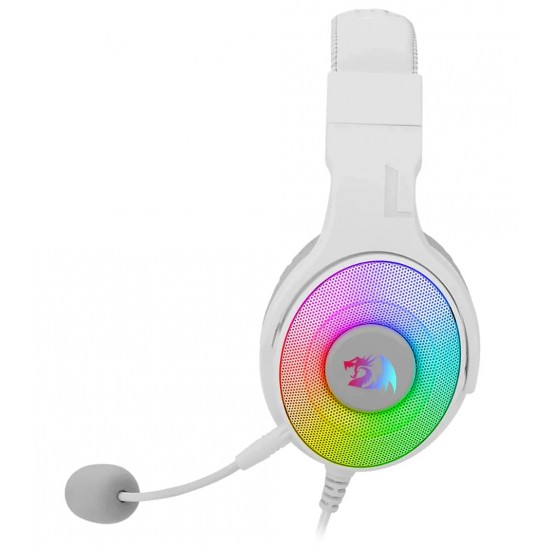 Redragon Pandora H350RGB Virtual 7.1 Surround Sound USB Gaming Headset Share Tweet-WHITE