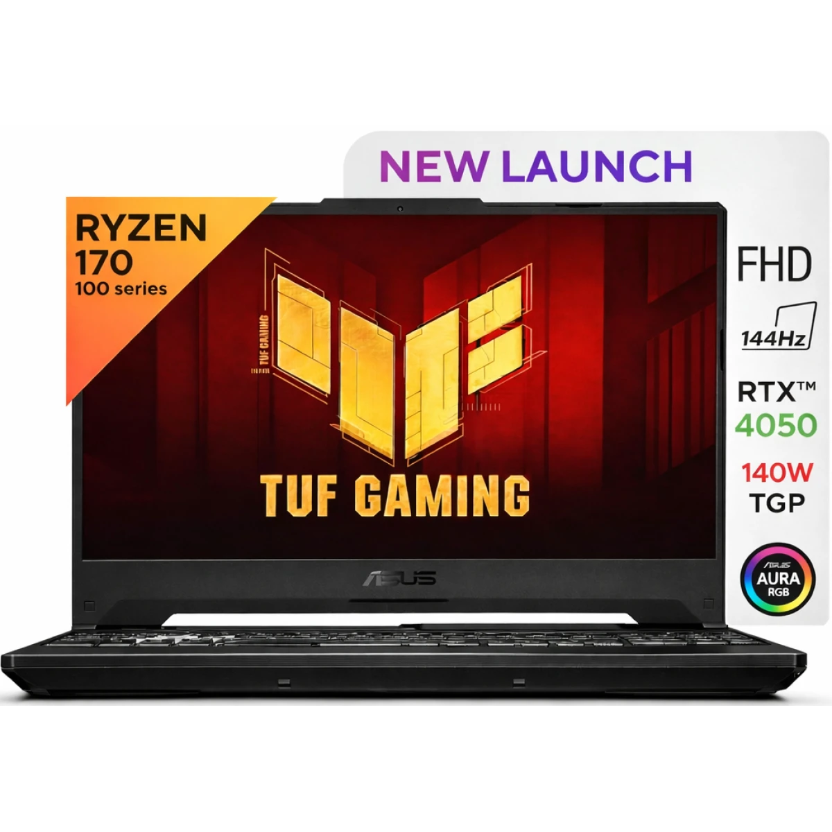 ASUS TUF Gaming A16 (2025) FA607NUQ NEW AMD Ryzen 7 100-Series 170 8-Cores w/ Nvidia RTX 4050 6GB & 144Hz IPS Display - Mecha Gray