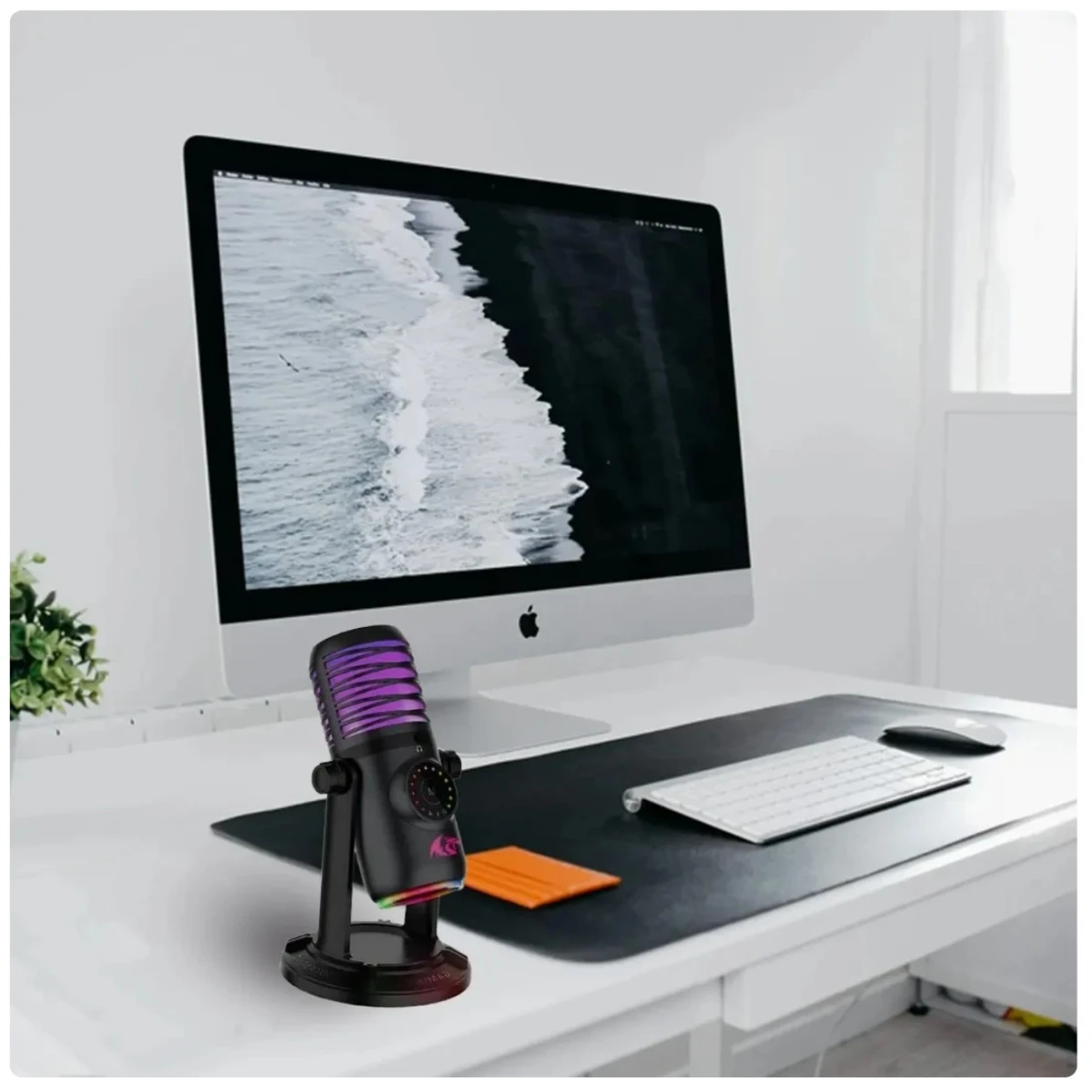 Redragon Stellaris GM306 RGB Microphone Gaming, live streaming, podcasting, and recording high-quality audio
