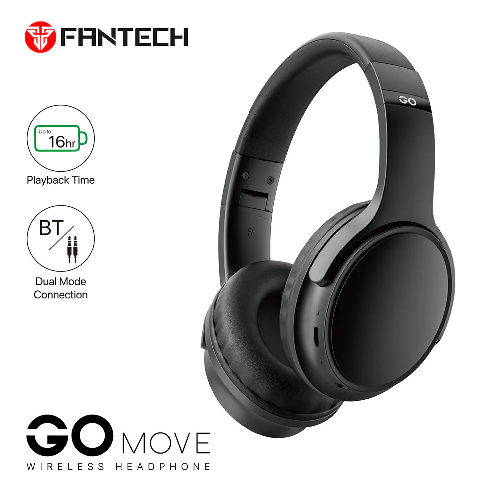 FANTECH WH03 GO MOVE Bluetooth 5.0 Wireless Headphone Dual Connection