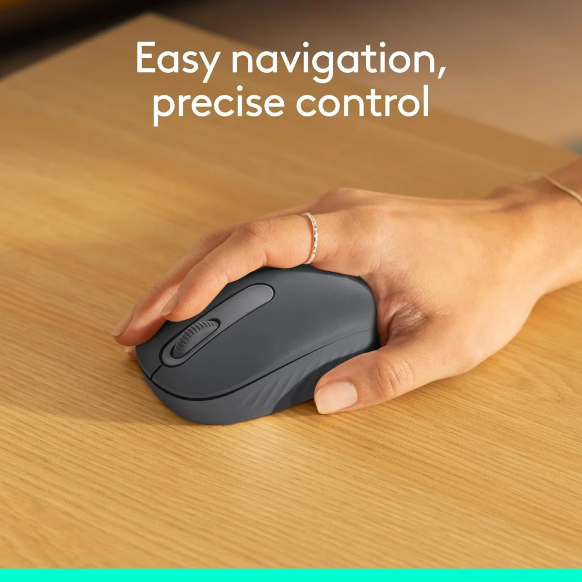 Logitech M196 Bluetooth Wireless Compact & Portable 12-Month Battery Smooth Tracking Compatible with PC & Mac, Windows and macOS - Graphite