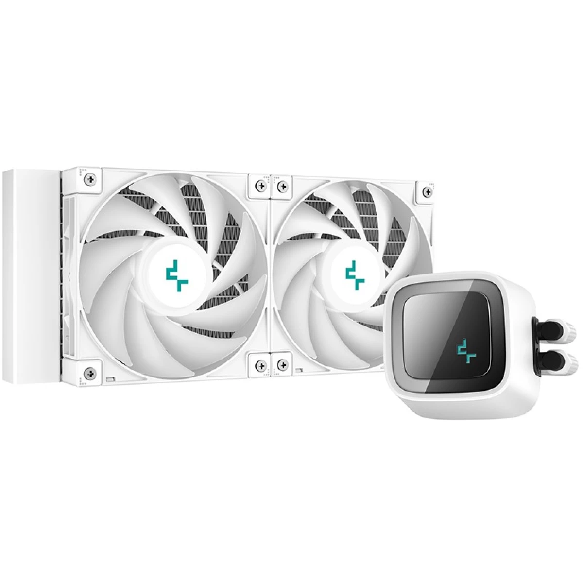 DeepCool LE520 Liquid Cooler 220W TDP AIO 240mm ARGB PWM Fan Copper Heatsink Aluminium Radiator Anti-Leak Tech CPU Water Cooler Intel & AMD - White
