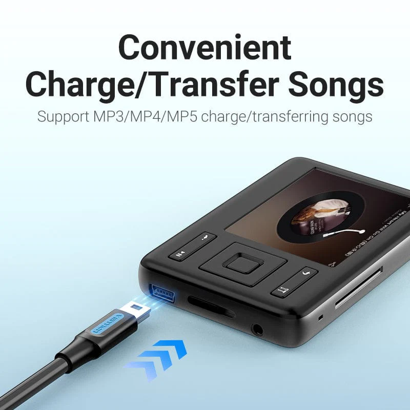 Vention Mini USB Cable Fast Charging USB to Mini USB Data Cable for Digital Camera HDD MP3 MP4 Player DVR GPS Mini USB 2.0 Cable 0.5M
