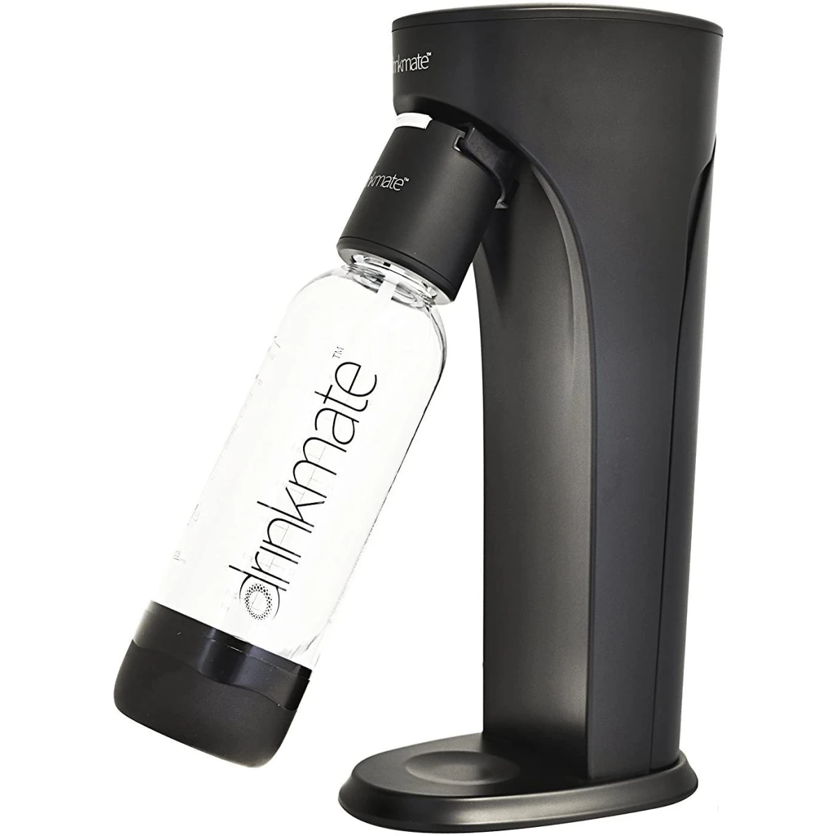 DrinkMate Water & Soda Machine, Carbonates Any Drink , Cylinder Included - Black