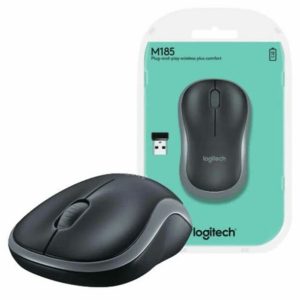 Logitech M185 Wireless Mouse Ambidextrous USB PC / Mac - Grey