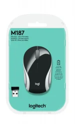 Logitech M187 Wireless Mini Mouse Ultra Portable, 2.4 GHz with USB Receiver 3-Buttons PC / Mac / Laptop - Black - Image 5