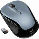 Logitech M325 Wireless Mouse Compact & comfortable with speed wheel - Light Silver