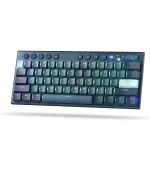 Redragon K632 Blue PRO 60% 3-Mode Connection RGB Mechanical Ultra-Thin Low Profile w/No-Lag Connection Dedicated Media Control - Red Switch