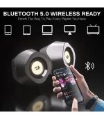 Redragon GS590 Kaidas RGB Desktop Speakers w/BT 5.0/AUX/USB Mode Compact Size Back Ambient RGB Backlight & Control Box USB Powered - Image 7