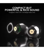 Redragon GS590 Kaidas RGB Desktop Speakers w/BT 5.0/AUX/USB Mode Compact Size Back Ambient RGB Backlight & Control Box USB Powered - Image 5