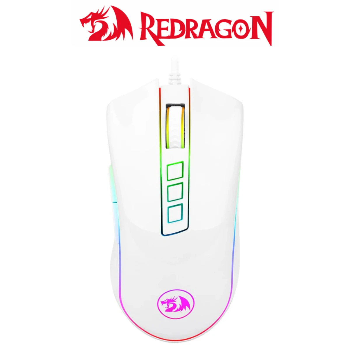 LG	Redragon M711 COBRA RGB Gaming Mouse – White |	M711W COBRA	|