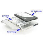 Universal 9.0mm HDD Caddy For Laptop 2.5" - Image 2