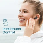 Promate True Wireless Earbuds Bluetooth v5.1 w/ Mic IPX5 Water Resistance 20H Playback Time - Black - Image 6