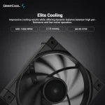 DeepCool FK120 120mm 1850RPM 69CFM 4-Pin PWM High Performance For Cases & CPU Coolers - Black - Image 6