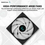 DeepCool LE520 Liquid Cooler 220W TDP AIO 240mm ARGB PWM Fan Copper Heatsink Aluminium Radiator Anti-Leak Tech CPU Water Cooler Intel & AMD - Image 6