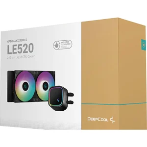 DeepCool LE520 Liquid Cooler 220W TDP AIO 240mm ARGB PWM Fan Copper Heatsink Aluminium Radiator Anti-Leak Tech CPU Water Cooler Intel & AMD