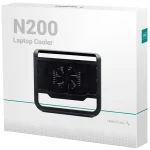 DEEPCOOL N200 Notebook Cooler Compatible with 15.6-inch or Smaller notebooks 120 mm Cooling Fan - Black