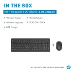 HP 330 Wireless Black Keyboard & Mouse Set 2.4GHz Wireless Connection 1600 DPI USB Receiver LED Indicators Arabic/English - Black - Image 3