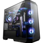MSI MAG PANO M100R PZ Micro ATX Case Support Back-Connect Motherboard 270-degree Panoramic Display 4x ARGB Fans - Black