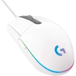 Logitech G102 Light Sync Gaming Customizable RGB Lighting 6 Programmable Buttons Gaming Grade Sensor 8,000dpi Tracking Light Weight - White