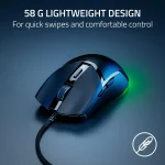 Razer Cobra Wired 58g Lightweight Gen-3 Optical SwitchesChroma RGB Lighting with Underglow Precise 8500 DPI Speedflex Cable - Black - Image 2