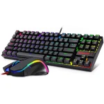 REDRAGON K552RGB-BA GAMING 2 IN 1 COMBO Wired Mechanical RGB LED Backlit 60% Keyboard & 7200 DPI Mouse