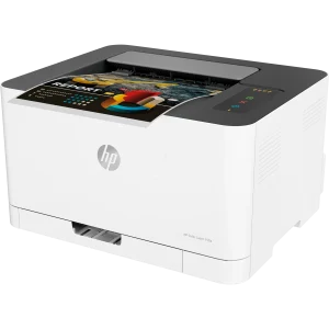 HP Color Laser 150a A4 Color Laser Printer For Home & Office up to 18 black /4 Color PPM USB Interface - White