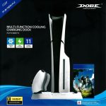 Dobe PS5 Slim Charging Dock with Cooling Fan PlayStation 5 Slim