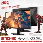AOC 27G4E Gaming 27" Fast IPS Full HD 180Hz up to 0.5ms HDR10 sRGB 128% Adaptive-Sync w/ HDMI 2.0 & DisplayPort