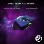 Razer DeathAdder V3 Pro HyperSpeed Wireless 63g Lightweight Focus Pro 30K Optical Sensor Switches Gen-3 - Black - Image 5